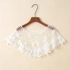 Thin Hollow Out Crochet Shawl Cape Knitted Scarves Simple Blouse Shoulders Fake Collar  Women