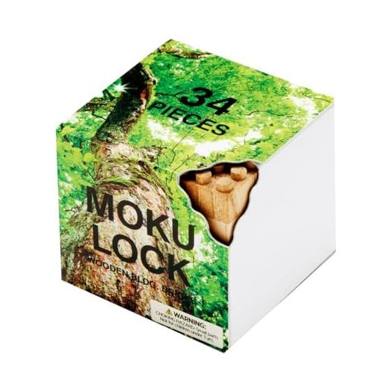 Mokulock 34 Piece Set Wooden Block Made in Japan