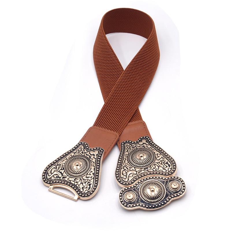 Fashion Pu Leather Wide Waist Belt For Dresses And Coats With Hook Closure For Stylish Outfits
