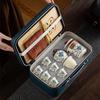 New Chinese Ru Kiln Travel Tea Set Outdoor Portable National Style Retro Ancient Rhyme Kung Fu Tea Pot Business Gifts