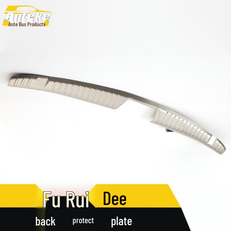 Kia Forte Stainless Steel Rear Bumper Bright Strip and Tailgate Trunk Protector