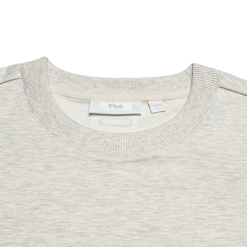 Fila Milano Series Fashion Simple Retro Basic Casual Everyday Versatile Comfortable Crew Neck Pullover Sweatshirt Men Sweatshirt F11M535201F-LK