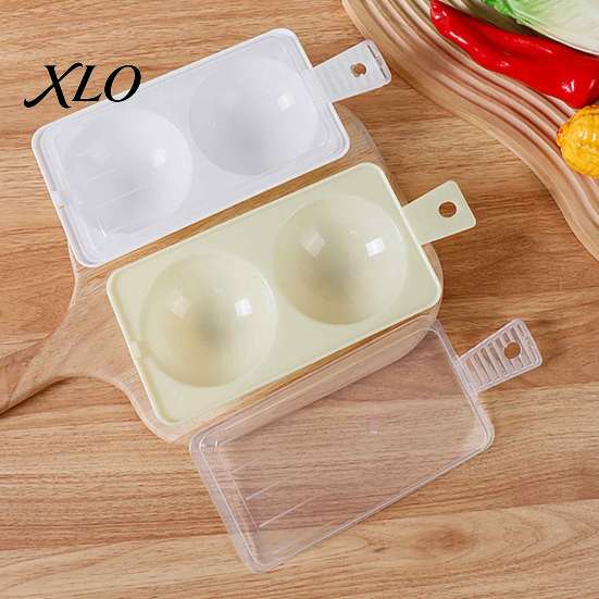 Microwave Egg Poacher Dual-Cavity Poacher, Cooker Steamer with Lid Poaching Maker Handle, Nonstick Maker, Kitchen Breakfast Gadget