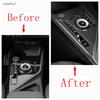 Console Centrale Fibre de Carbone Panneau Levier de Vitesse Cadre Multimédia Cache Décoratif Garniture Accessoires Intérieur Pour Kia Niro EV - 2025