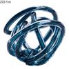 Twisted Coil Creative Transparent Glass Chain Sculpture Desk Decoration Crafts Ornaments Room Aesthetics Decor Modern Artwork
