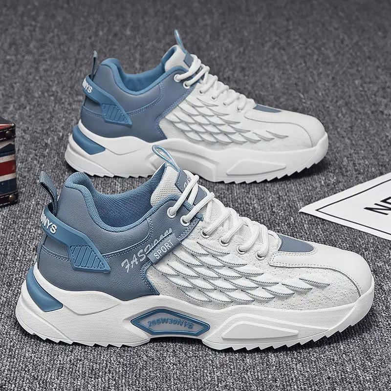 Herren Mesh Sportschuhe Modisch Vielseitig Atmungsaktiv Rutschfest Abriebfest Laufschuhe Outdoor Reise Freizeitschuhe