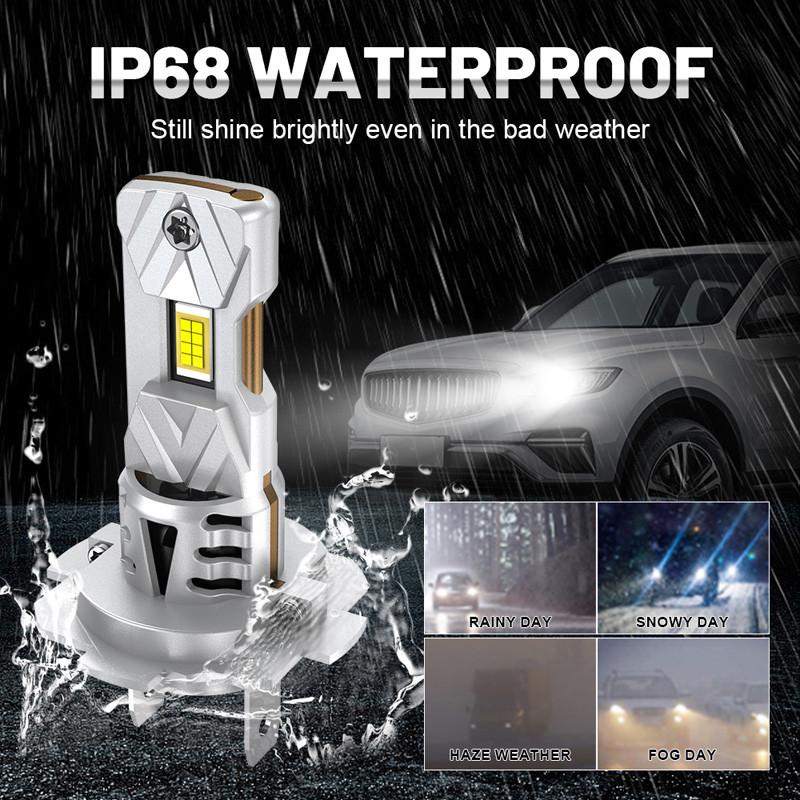 12V Universal Motors Headlight Fog Light LED Bulb-H7 Socket-V16 Direct Plug Integrated 16 LED 6500K White