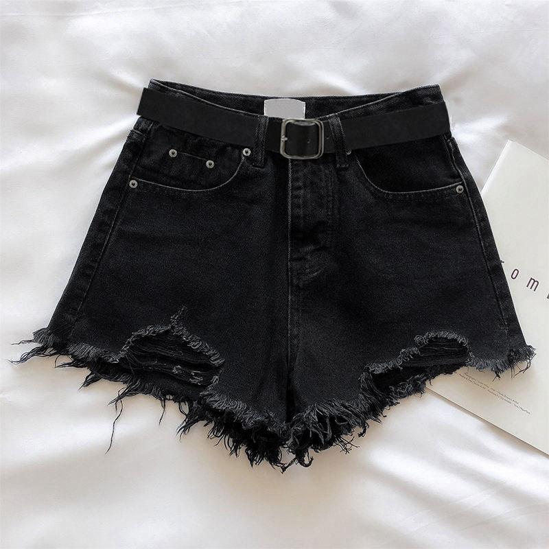 Streetwear Stylish Sexy Shorts Girls Vintage Ripped Jeans Shorts Women High Waist Denim Shorts Female Summer Chic Casual