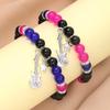 2Pcs/set Couple Beads Bracelet Tv Girl Matching Bracelets Who Really Cares Album Inspired Bracelets Friends Jewelry Gift