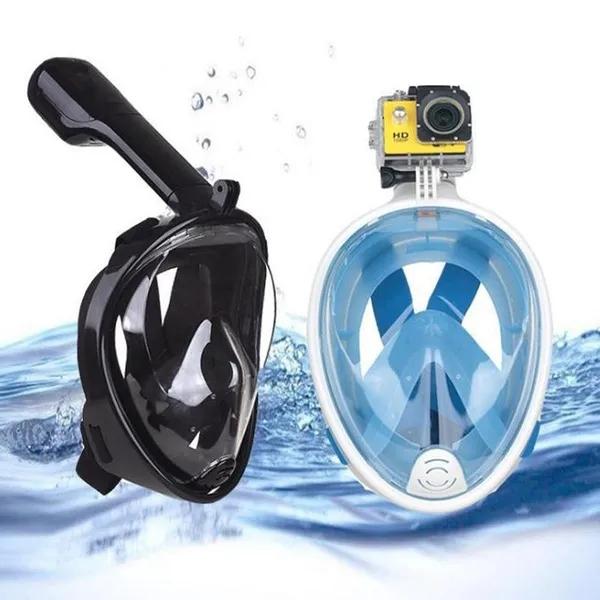 Underwater Scuba Anti Fog Full Face Diving Mask Snorkeling Breathing Masks Safe Waterproof Waterproof Swimming Equipment for Young Adults