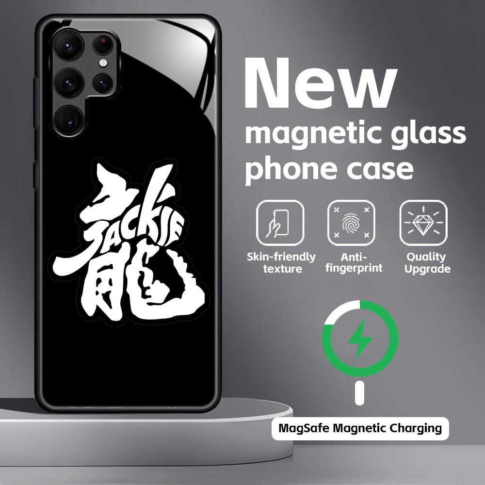 Kung Fu Star Jackie Chan Phone Case For Samsung S26 S25 S24 S23 S22 S21 Plus Ultra Note20 Glass Magnetic Case