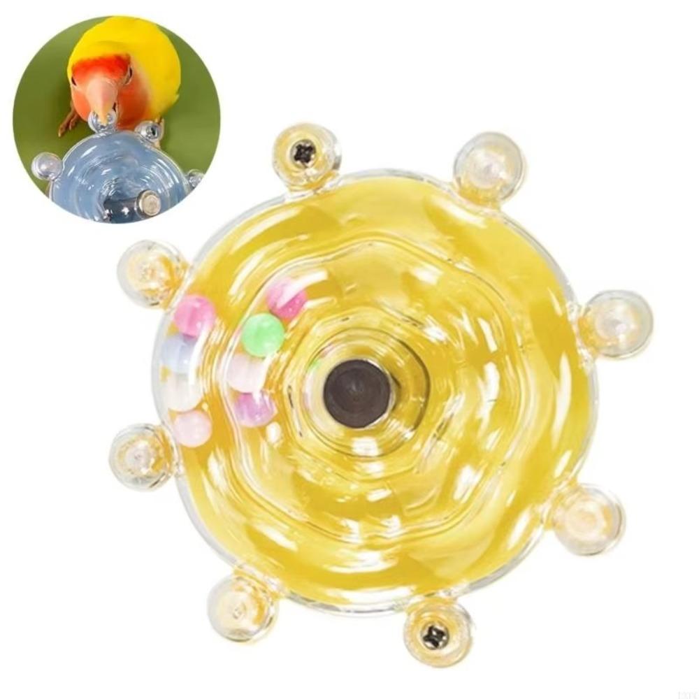 Rattle Parrot Wheel Toy Rotate Sounding Ball Toys Funny Birds Cage Feeder  Parrot