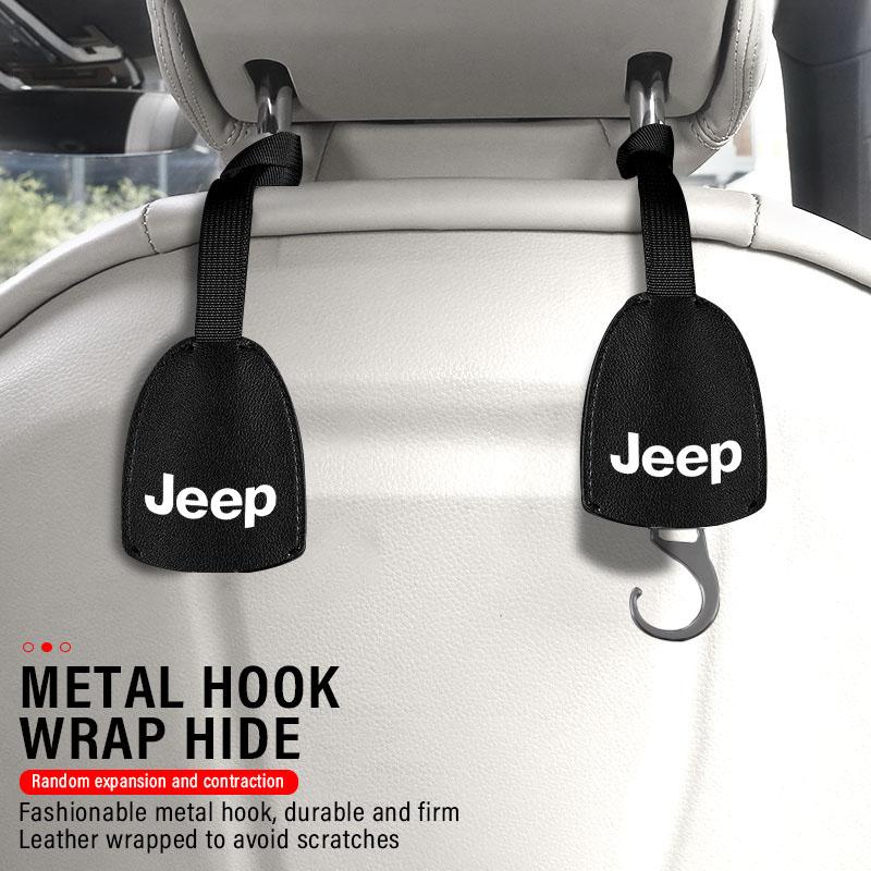 Auto Interior Organizers Hooks Car Back Seat Hook Headrest Hanger for Jeep JK JL TJ Renegade Patriot Wrangler Cherokee Patriot Trail Liberty