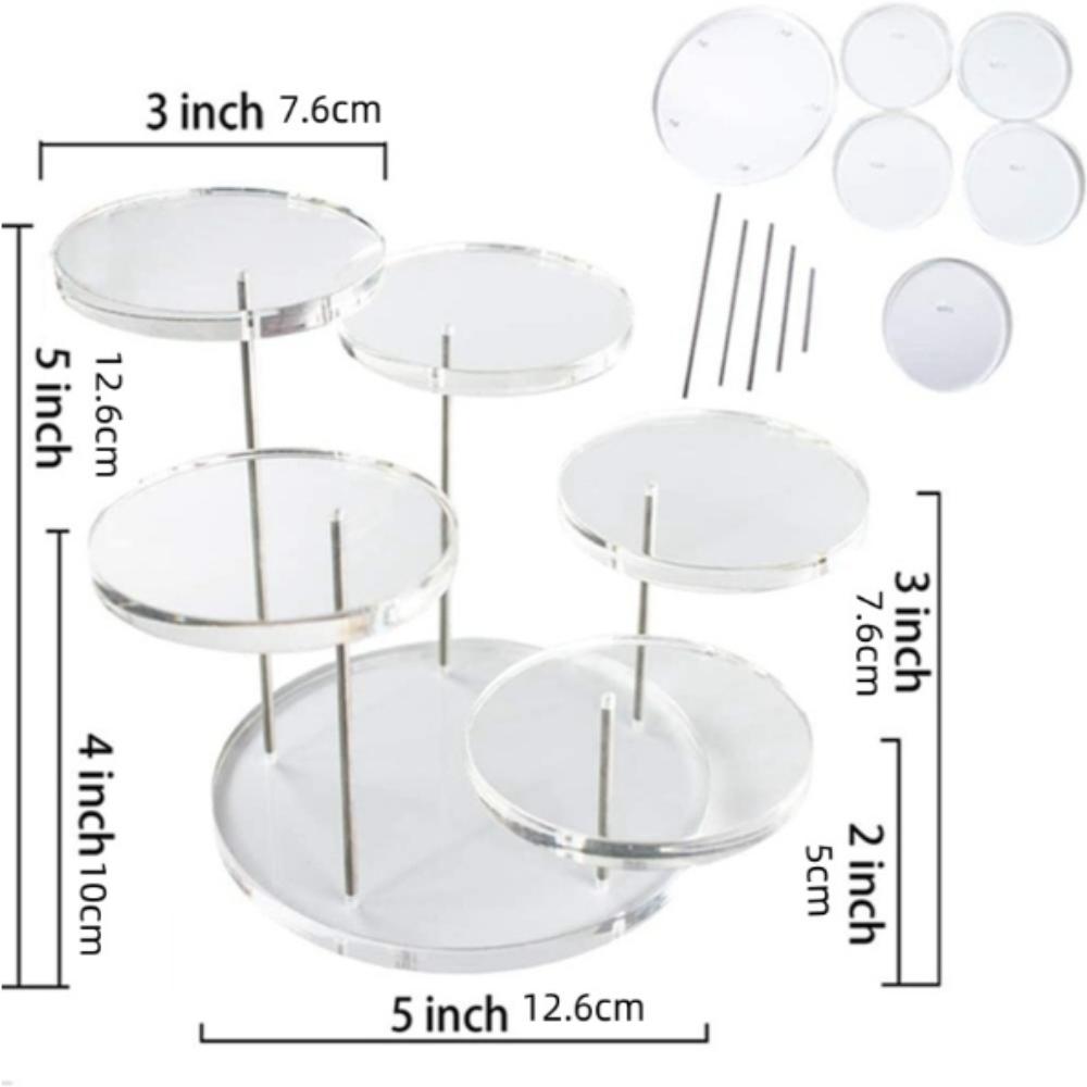 

White Black Jewelry Display Stand Transparent Multi-functional Display Stand Necklace Display прозорий
