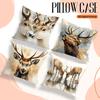 Home Decor Deer Artistic Prints: Wildlife-Inspired Cushion Covers Pattern Cushion Cover Suitable For Sofa Bedroom Car Pillow