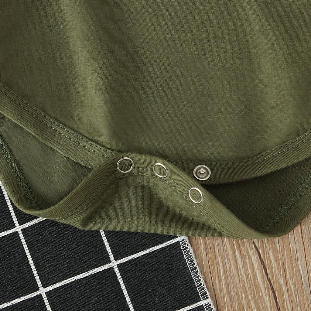 Cheap Newborn Infant Baby Boy Girl Letter Tops Romper Leopard Flared Pants Clothes Set Joom