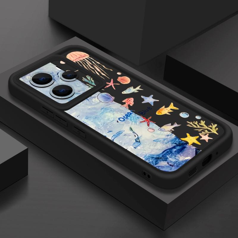 

Colorful Ocean Patterned TPU Phone Case For Xiaomi 14T Pro 13T Pro Shockproof Soft Silicone Back Cover Fundas For Xiaomi 14T 13T Xiaomi 14t
