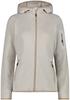Куртка CMP Woman Fleece Jacket Fix Hood (3H19826) Jacket Knitted Melange Hoody (3h19826-04xt) vaniglia-bianco