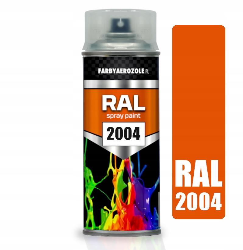 Acrylic Spray Varnish RAL 2004 PURE ORANGE 400ml Pure Orange Gloss