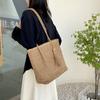 New Casual Handmade Straw Bag Portable Shoulder Tote Ladies Holiday Beach Large Capacity Woven Handbag