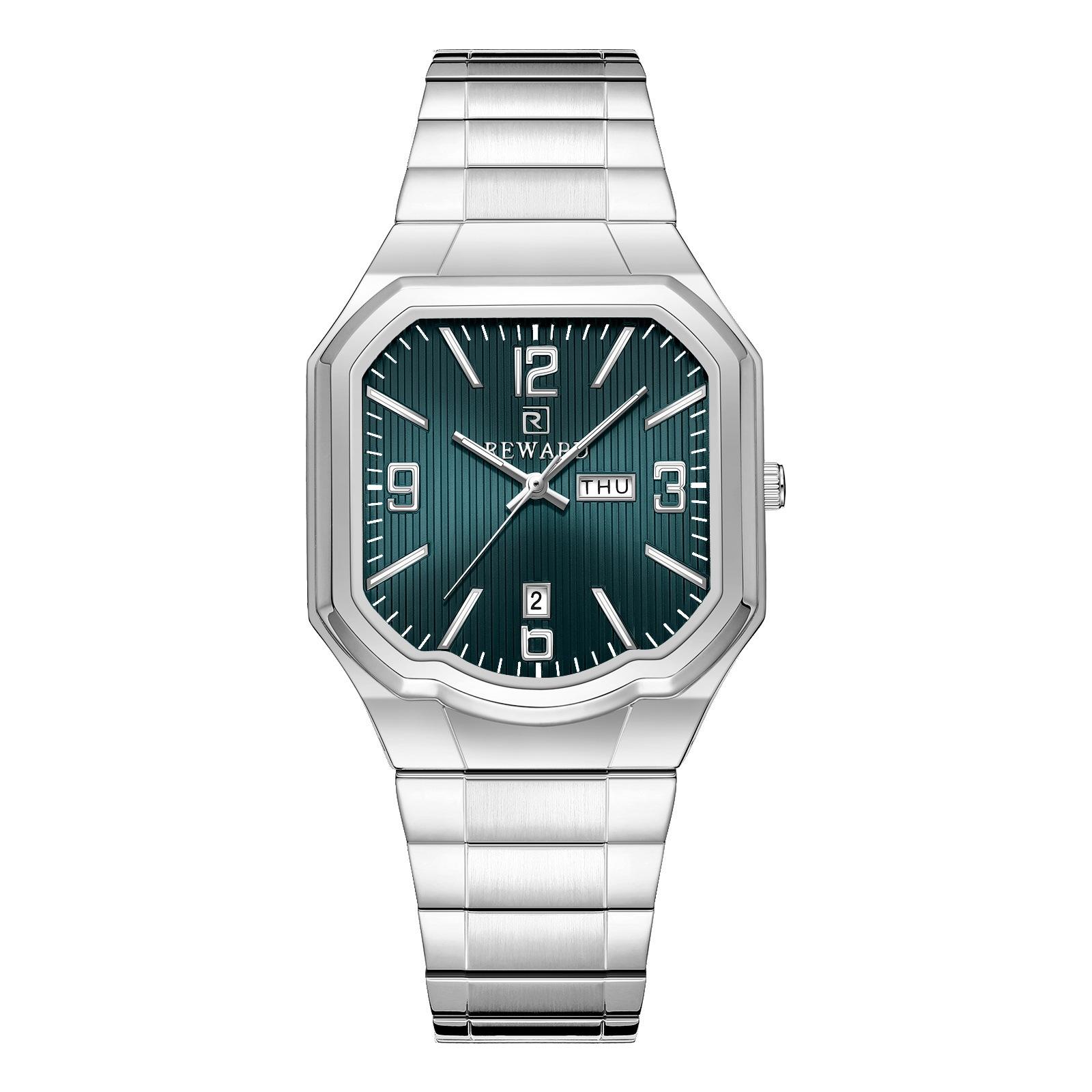 Business Square Large Dial Men s Watch Gaoyan Fashion Value Steel Belt Waterproof Quartz Watch