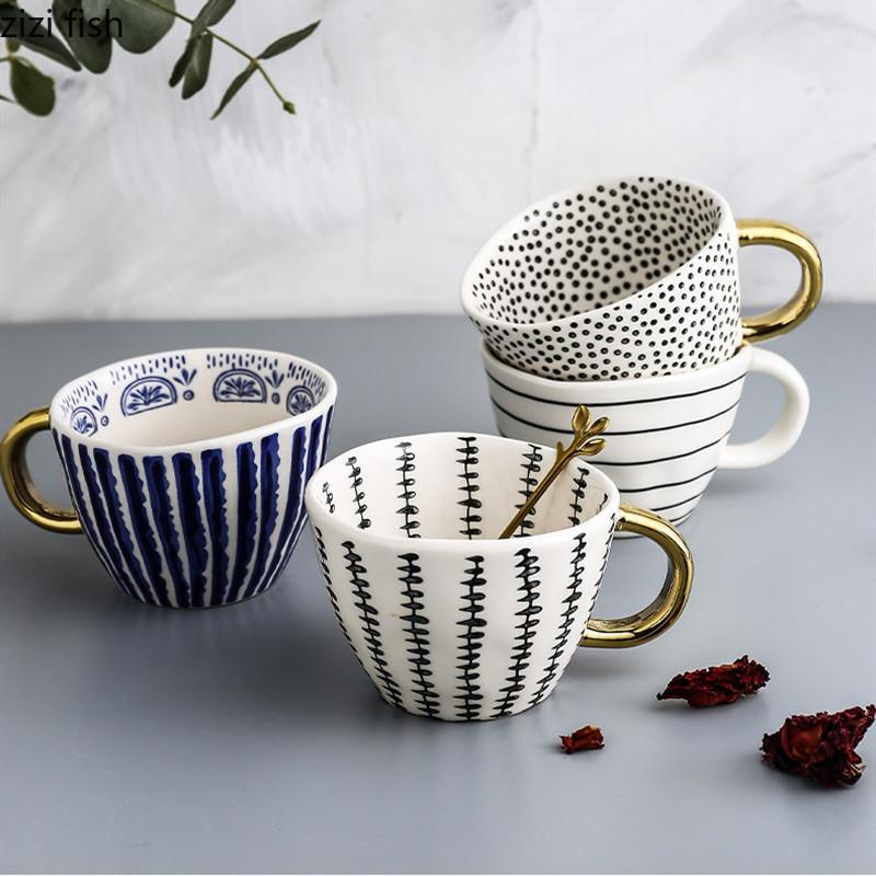 330ml Ceramic Mug with Handle Coffee Cup Afternoon Tea Cup Milk Tea Cups Milk Mug Coffee Mugs Drinkware Teacup Water Cups
