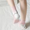 6 Pairs of Women's Kitty Meow Character Socks