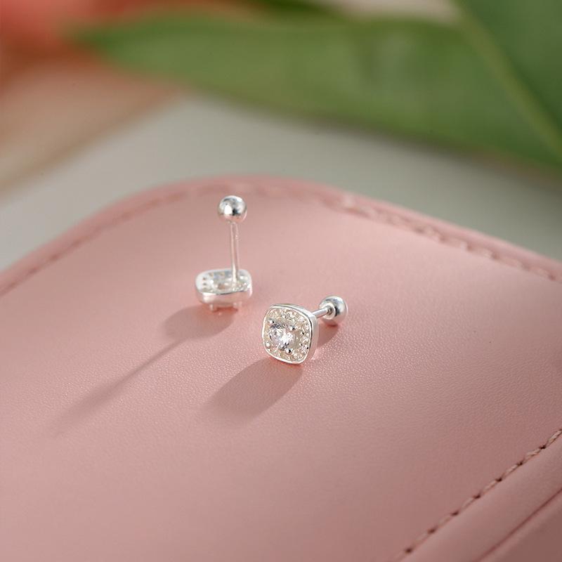 Изысканные квадратные сверкающие пусеты для женщин - Универсальный и элегантный дизайн