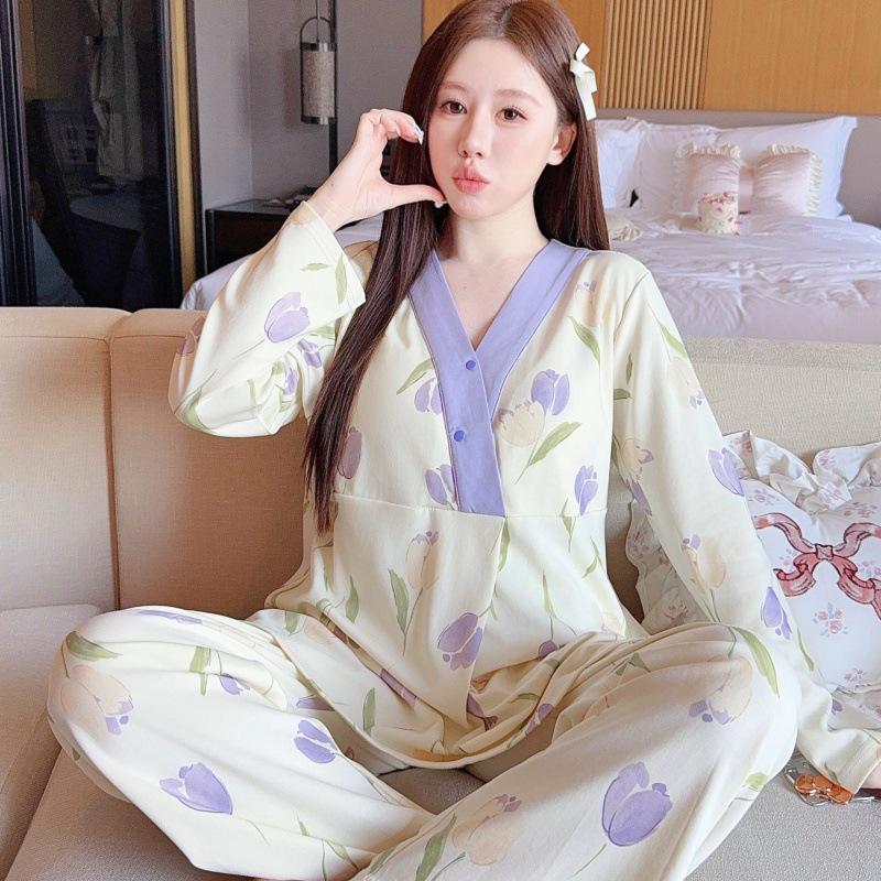 Regulowana piżama ciążowa: Lekki, pochłaniający pot kombinezon pielęgniarski na okres poporodowy i ciążowy