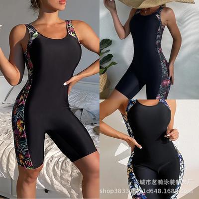 Costume da Bagno Subacqueo Mingyi da Donna con Stampa Multicolore al Ginocchio