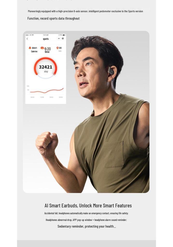 Cleer ARC Air Open-ear Smart Sports Bluetooth Earphones for Driving