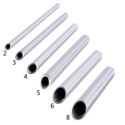 Acero Inoxidable Receptor de Piercing Aguja Tubo Receptor Joyería Corporal Sujetador Herramienta para Piercing 2/3/4/5/6/7/8mm para Oreja Cuerpo