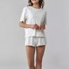 Nuovi bellissimi pigiami da donna primavera e autunno cotone manica corta pantaloncini casa due pezzi loungewear