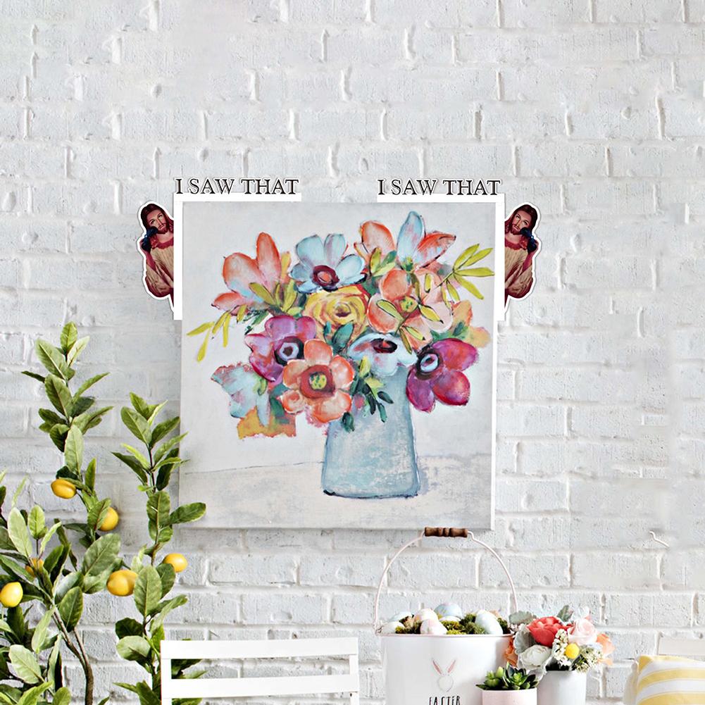 Jesus I Saw That Door Hanger Hand Painted Frame Corner Decoration For Indoor Outdoor