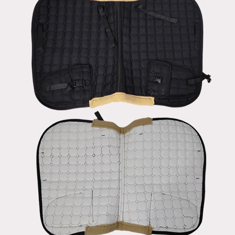 Equestrian Saddle Pad with Pouch - Sweat-Absorbing Riding Equipment