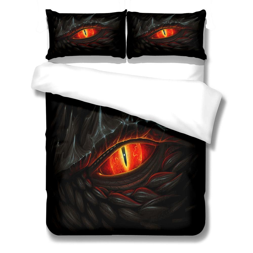Oriental Dragon Duvet Cover Set King Queen Double Full Twin Single Size Bed Linen Set