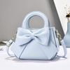 Elegante Koreanische Stil Schmetterlingsknoten Damen Handtaschen Weiches PU Leder Schultertasche für Damen Modisch Trendig Kleine Handtasche Damen