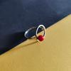 Silver Ring with Coral, Product Weight 2.64 G (2145639)