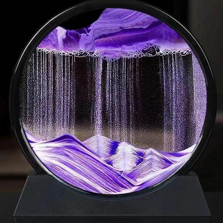 3D Quicksand Hourglass Ornament for Desktop or Wine Cabinet Decor