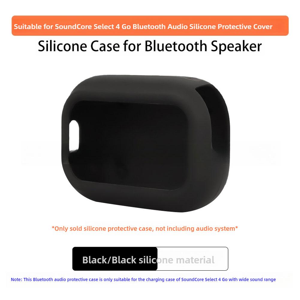 Silicone Case Cover For Anker SoundCore Select 4 Go Portable Speaker Soft Protective Holder Skin for SoundCore Select 4