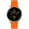 ERBORD Universal Silicone Strap 20mm, Tropic, Orange / Silver Buckle