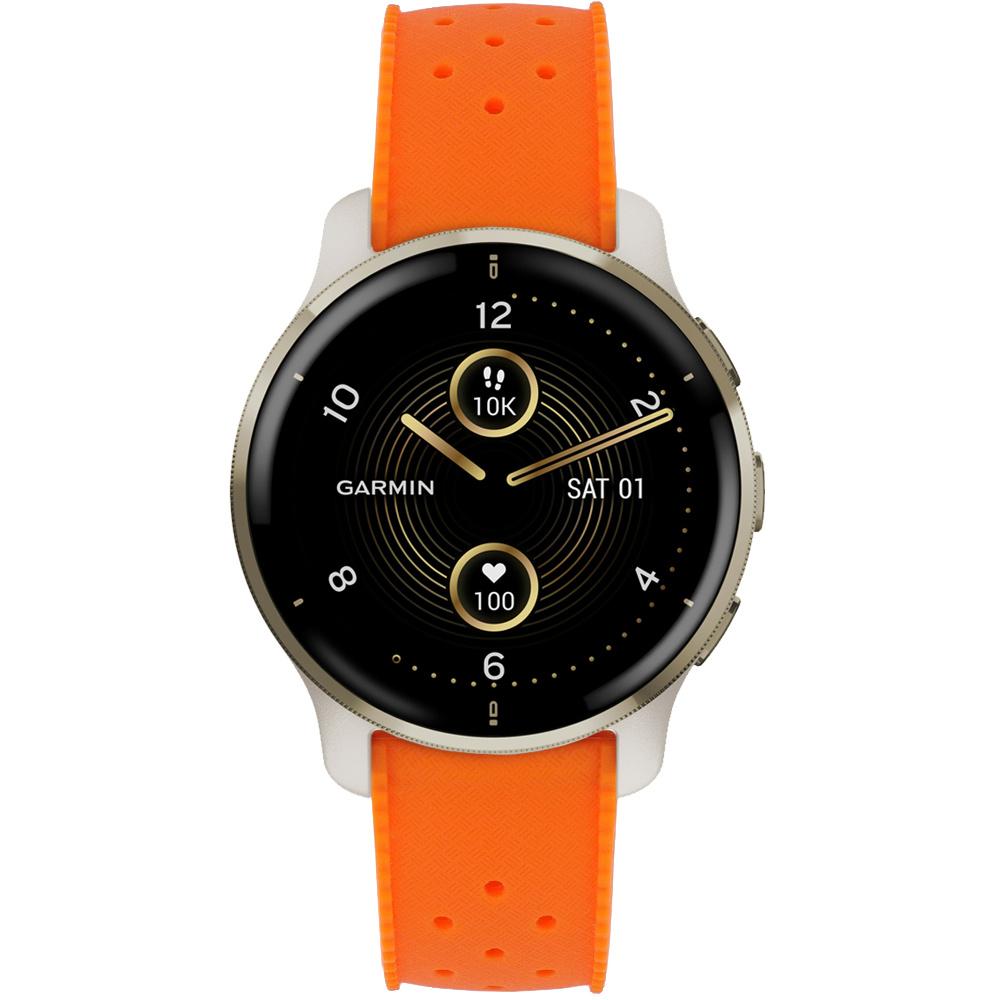 ERBORD Universal Silicone Strap 20mm, Tropic, Orange / Silver Buckle