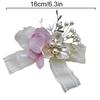 1Pc Pearl High-end Feel Mesh Sweet Plastic Wedding Decorations Simulation Wrist Corsage Petal