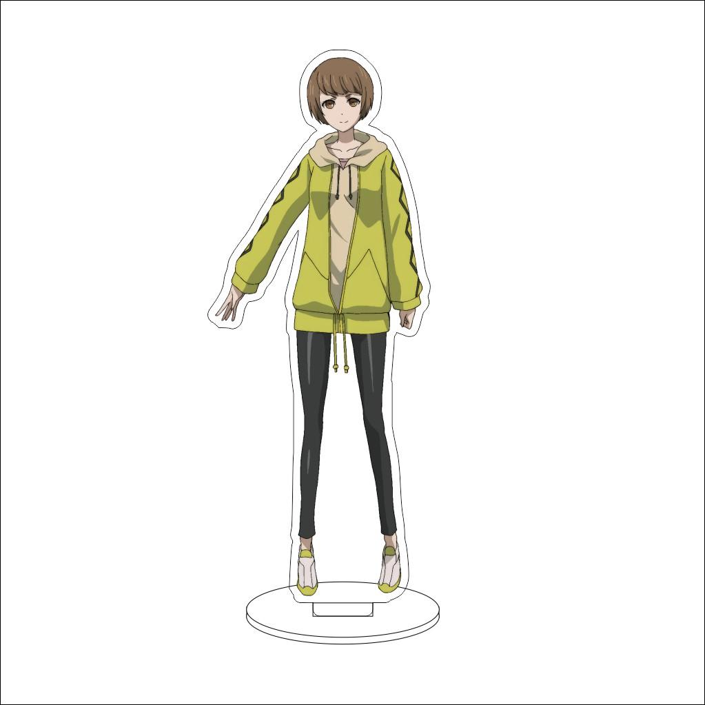 16CM Anime Steins Gate Cosplay Acrylic Stand Ornaments Shiina Mayuri Okabe Rintarou Makise Kurisu Figure Stand Halloween Gifts