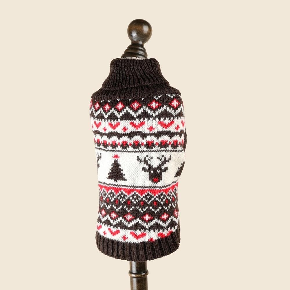 Pet Outfits Pet Sweater Xmas style Dog Turtleneck Cute Knit Puppy Pullovers Dog