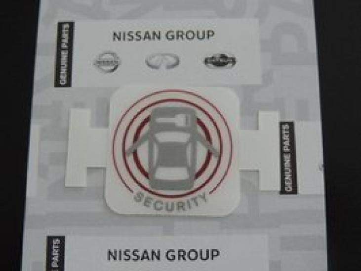 

Оригинальная наклейка-обманка NISSAN Security 33 мм в высоту x 33 мм в ширину, японская оригинальная наклейка, предупреждение о противоугоне, [Официальная деталь]