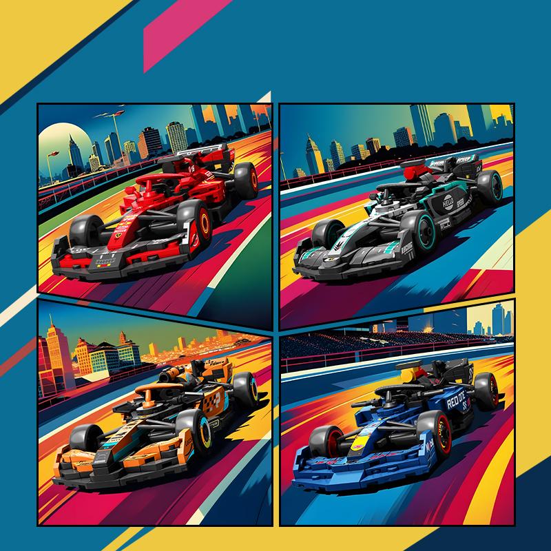 SEMBO BLOCK BK8 City Sports Car Racing Model Assembly Building Block Technology Supercar Vehicle Bricks Toys Boys Birthday Gifts