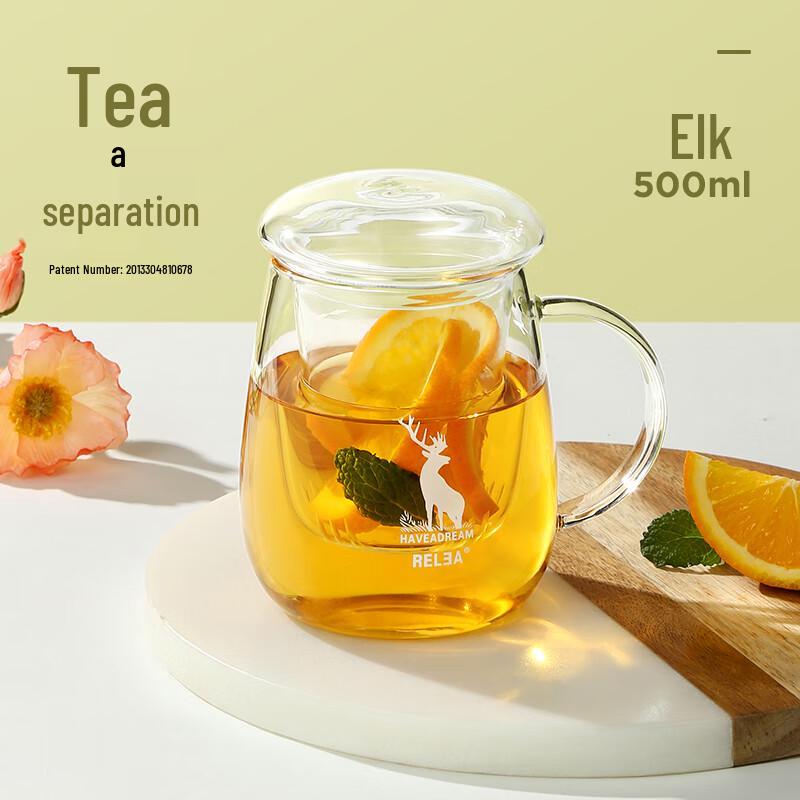 RELEA Glass Tea Infuser Bottle