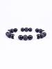 Triple Protection Natural Stone Beads Bracelet Tiger's Eye for Courage Obsidian for Grounding & Pyrite for Wealth Health Jewelry