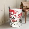1pc, Storage Basket with Cherry Blossom And Barrier Screen Design, Portable for Home Clothing Sorting, Suitable for Japanese Themed Rooms, Used for Cl